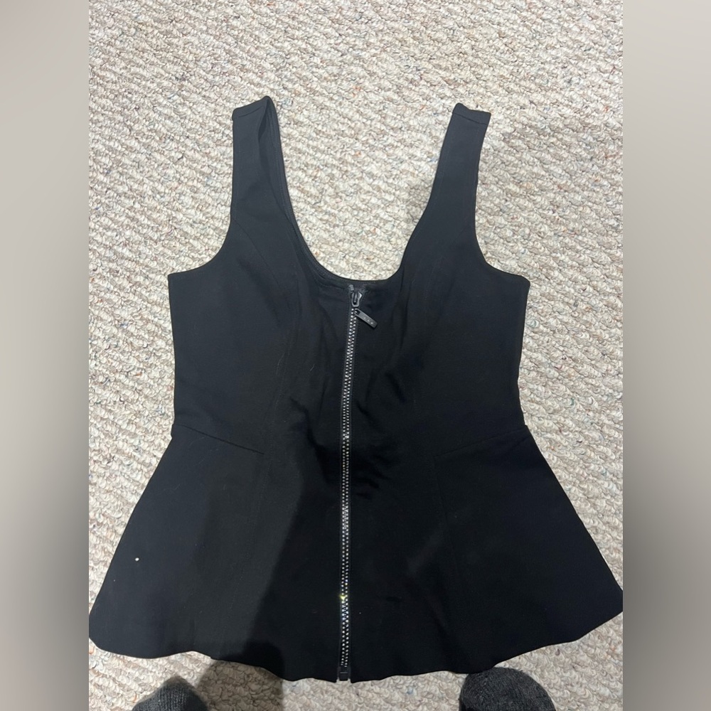 Guess rhinestone  peplum top size medium